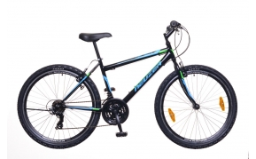 Neuzer Nelson 30 férfi MTB kerékpár fekete/türkiz-neon zöld