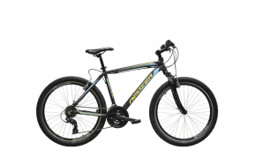 Neuzer Mistral 30 MTB férfi kerékpár fekete/sárga-türkiz