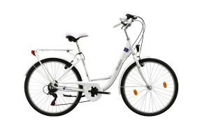 Neuzer Venezia 6 női városi kerékpár fehér/lila