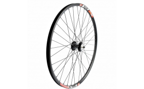 Ipari csapágyas MTB 26-OS tárcsafékes első kerék fekete