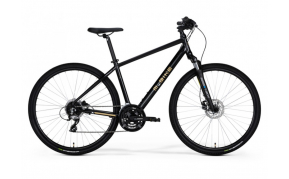 M-BIKE 15D cross trekking férfi kerékpár fekete arany 48cm