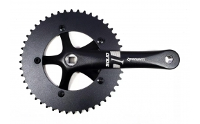 Prowheel Solid single speed alu hajtómű fekete 46T