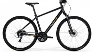 M-BIKE 15D cross trekking férfi kerékpár fekete arany 48cm