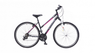 Neuzer X100 női cross trekking kerékpár fekete/szürke-pink